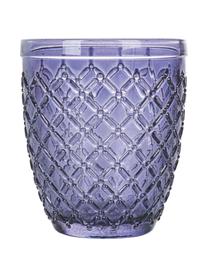 Wassergläser Castle, 6er-Set, Glas, Lilatöne, Orangetöne, B 8 x H 10 cm, 275 ml
