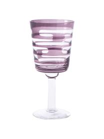 Set de copas de vino Tubular, 4 uds., Vidrio, Multicolor, Ø 8 x Al 15 cm, 200 ml
