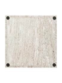 Deko-Tablett Venice aus Marmor, Marmor, Beige, marmoriert, B 30 x T 30 cm