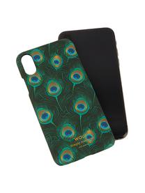 Etui na iPhone X Peacock, Silikon, Wielobarwny, S 7 x W 15 cm