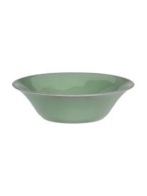 Saladier rustique Constance, Ø 30 cm, Grès cérame, Vert sauge, Ø 30 x haut. 9 cm