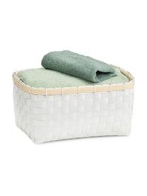 Panier de rangement Bari, Blanc, beige, larg. 27 x haut. 14 cm