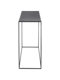 Metalen sidetable Tensio, Gepoedercoat metaal, Zwart, B 100 x D 35 cm