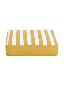 Cuscino sedia alto a righe color giallo/bianco Timon, Rivestimento: 100% cotone, Giallo & bianco, rigato, Larg. 40 x Lung. 40 cm