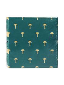 Serwetka z papieru Palmtree, 20 szt., Papier, Zielony, odcienie złotego, S 17 x D 17 cm