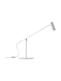 Grande lampe de bureau LED Wova, Blanc, larg. 20 x haut. 74 cm