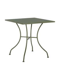 Tavolino da giardino in metallo Kelsie, Acciaio verniciato, Verde, Larg. 70 x Alt. 70 cm