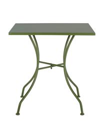 Tavolino da giardino in metallo Kelsie, Acciaio verniciato, Verde, Larg. 70 x Alt. 70 cm