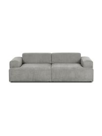 Cord-Sofa Melva (3-Sitzer) in Grau, Bezug: Cord (92% Polyester, 8% P, Gestell: Massives Kiefernholz, Spa, Füße: Kiefernholz Die Füße befi, Cord Grau, B 240 x T 101 cm