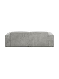 Sofa ze sztruksu Melva (3-osobowa), Tapicerka: sztruks (92% poliester, 8, Nogi: drewno sosnowe Nogi znajd, Sztruks szary, S 240 x G 101 cm