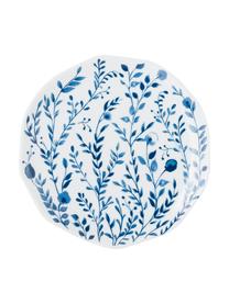 Platos postre Vassoio, 6 uds., Porcelana, Azul, blanco, Ø 20 cm