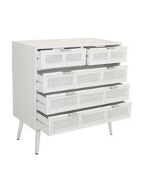 Commode rustique Cayetana, Blanc, larg. 80 x haut. 81 cm