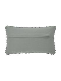 Housse de coussin rectangulaire vert sauge Indi, Vert sauge