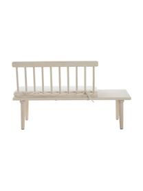 Banco infantil con cojín de asiento Vimmerby, Madera de pino, tejido blanco crema, An 90 x F 39 cm