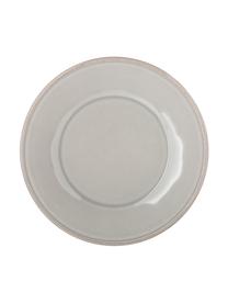 Platos de postre Constance, 2 uds., estilo rústico, Gres, Gris claro, Ø 24 cm