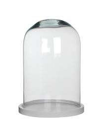 Campana Hella, Urna: vidrio, Urna: transparente Base: blanco, Ø 22 x Al 30 cm