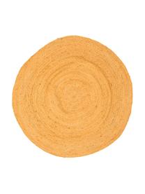 Okrągły dywan z juty Pampas, Juta, Żółty, ∅ 150 cm (Rozmiar M)