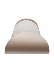 Wandlamp Adria, Lampenkap: opaalglas, Goudkleurig, opaalwit, 16 x 18 cm