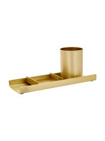 Büro-Organizer-Set Stationary, 3-tlg., Metall, Goldfarben, B 27 x H 10 cm