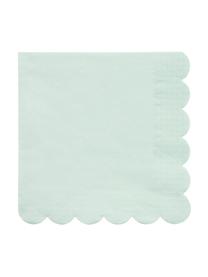 Papieren servetten Simply Eco, 20 stuks, Papier, Mintgroen, 33 x 33 cm