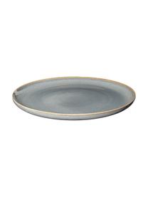 Assiette plate rustique Saisons, 6 pièces, Grès cérame, Bleu, Ø 27 cm