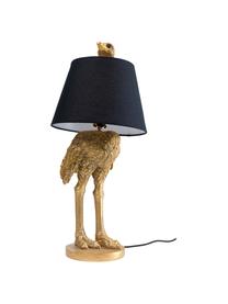 Veľká ručne vyrobená stolová lampa Ostrich, Mosadzné odtiene