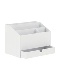 Organizador de escritorio Greta, Cartón laminado macizo
(100% papel reciclado), Blanco, L 24 x An 16 cm
