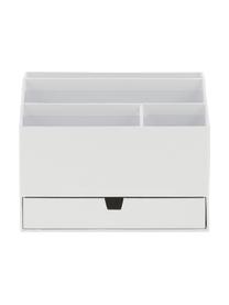 Organizador de escritorio Greta, Cartón laminado macizo
(100% papel reciclado), Blanco, L 24 x An 16 cm