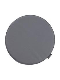 Galette de chaise ronde Luis, 2 pièces, 100 % polyester, Gris foncé, Ø 37 cm