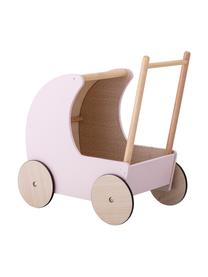 Puppenwagen Walk, Mitteldichte Holzfaserplatte, Gummibaumholz, Rosa, Beige, 25 x 40 cm