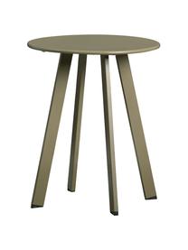 Table d'appoint de jardin, Métal, enduit, Vert, Ø 40 x haut. 49 cm