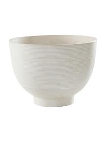 Portavaso grande Lennie, Polvere di pietra riciclata, plastica, fibra di legno, Beige, bianco, Ø 35 x Alt. 25 cm