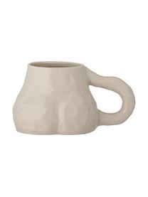 Handgemachte Tasse Maeda mit Frauenfigur, Steingut, Beige, Ø 8 x H 7 cm, 200 ml