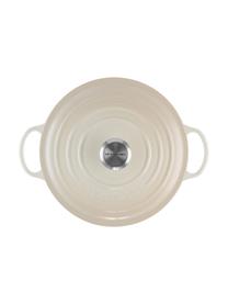 Braadpan La Marmite Signature Collection uit gietijzer, Geëmailleerd gietijzer, Wittinten, Ø 26 x H 14 cm