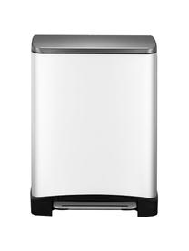 Pattumiera Recycle E-Cube, 28 L + 18 L, Contenitore: acciaio, Bianco, Larg. 50 x Prof. 35 cm, 28 L + 18 L