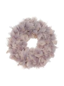 Couronne de Noël plumes Rose, Rose