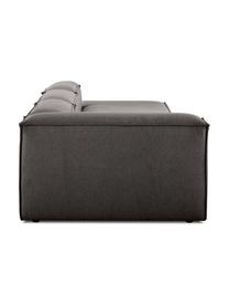 Méridienne modulable XL Lennon, Tissu anthracite, larg. 357 x prof. 119 cm, dossier à droite