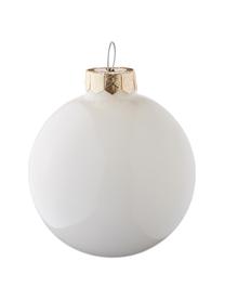 Boules de Noël blanches Evergreen, 10 élém., Couleur crème