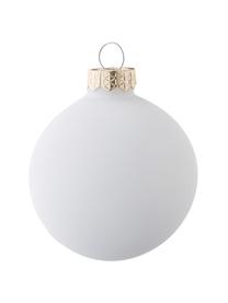 Boules de Noël blanches Evergreen, 10 élém., Couleur crème