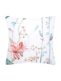 Taie d'oreiller 65x65 réversible en percale Meadow, 2 pièces, Multicolore, blanc, 65 x 65 cm