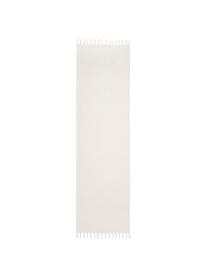 Tapis de couloir blanc Agneta, Blanc crème