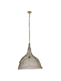 Grosse Pendelleuchte Amish mit Antik-Finish, Lampenschirm: Metall, Baldachin: Metall, Goldfarben mit Antik-Finish, Ø 62 x H 64 cm