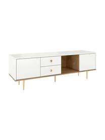 Mueble de TV Harmoni, Estructura: tablero de fibra de alta , Blanco, An 160 x Al 53 cm