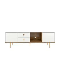 Mueble de TV Harmoni, Estructura: tablero de fibra de alta , Blanco, An 160 x Al 53 cm