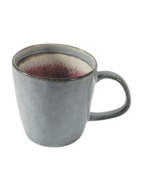 Tazas de café Bahamas, 6 uds., Gres, Gris, multicolor, Ø 10 x Al 10 cm