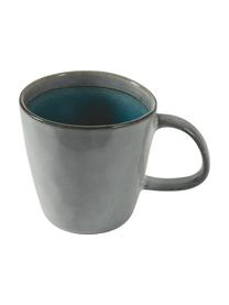 Tasse à café Bahamas, 6 élém., Grès cérame, Gris, multicolore, Ø 10 x haut. 10 cm