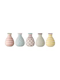 Petit vase céramique Patrizia, 5 élém., Grès cérame, Multicolore, Ø 7 x haut. 11 cm