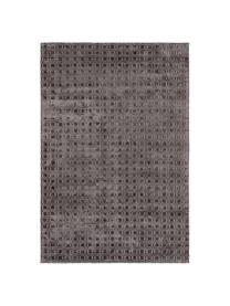 Handgewebter Viskoseteppich Nelson, flauschig glänzend, 100% Viskose, Grau, B 200 x L 300 cm (Größe L)