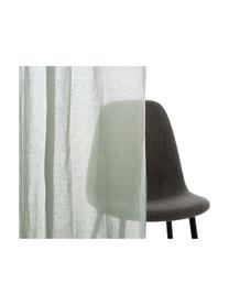 Cortinas Julie, 2 uds., Ojales: metal, Verde, An 140 x L 280 cm