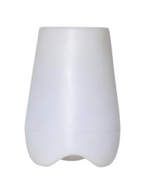 Outdoor LED lamp Twilights met plantenpot, Kunststof, Wit, Ø 28 x H 40 cm